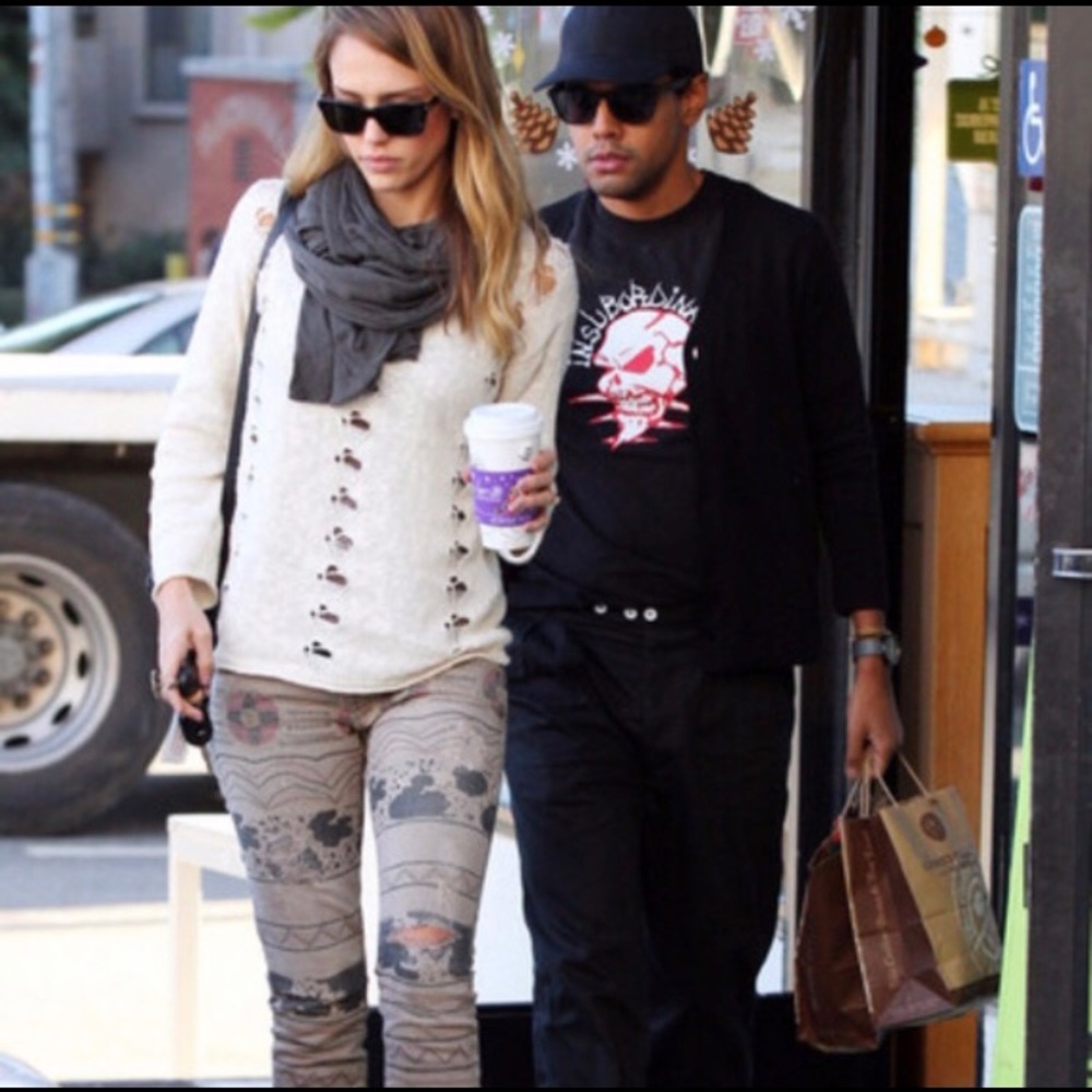 Current /Elliot The Ankle Skinny Tribal Destroy